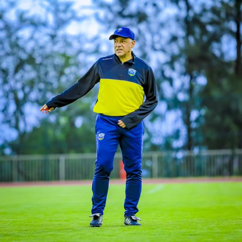 Amavubi of Rwanda enjoys a training session ahead of the World Cup qualifier against the Super Eagles of Nigeria.