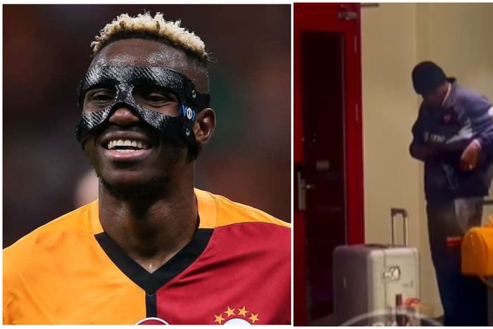 Victor Osimhen lands in Kigali for Super Eagles WCQ against Rwanda.