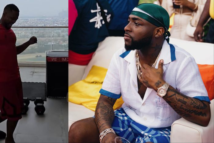 Manchester United legend Patrice Evra vibes to a new Afrobeats single by Davido titled Be There Still.