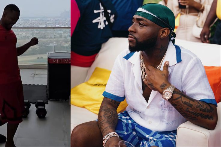 Manchester United legend Patrice Evra vibes to a new Afrobeats single by Davido titled Be There Still.