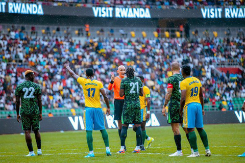 Osimhen leads by example, storms Super Eagles camp in Kigali with 5 players for the World Cup qualifier between Rwanda and Nigeria.
