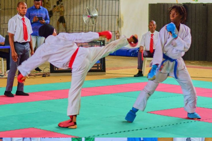 Action from the Karate competition in Bayelsa.