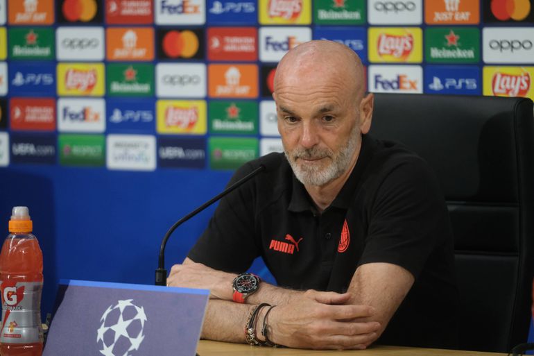 AC Milan manager Stefano Pioli speaking ahead of Champions League clash with Napoli