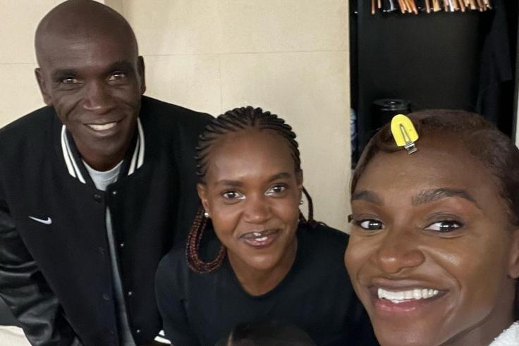 Dina Asher-Smith gushes about meeting Faith Kipyegon & Eliud Kipchoge