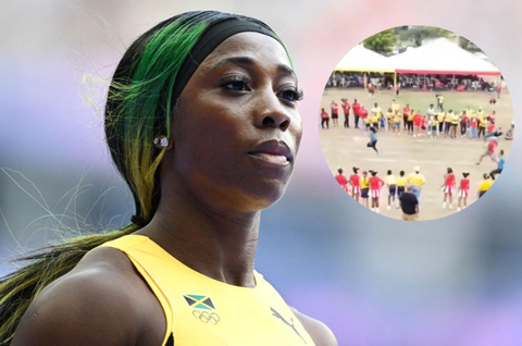 Fraser-Pryce Viral Sports Day Race: Fans react to drone footage showing how professional athletes are superior to ordinary individuals