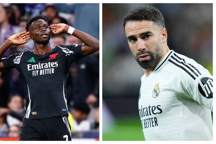 Carvajal confronts Saka at halftime