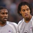 Jay Jay Okocha and Ronaldinho at Paris Saint-Germain