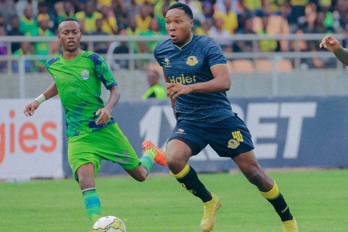 Yanga taking on Marumo Gallants in the CAF Confederation Cup first leg.