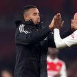 Arsenal strikers Eddie Nketiah and Gabriel Jesus