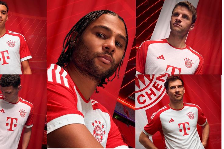Muller, Musiala model new red and white Bayern Munich home jersey for 2023/24 season