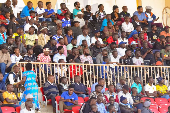 AFC Leopards fans at Bukhungu Stadium.