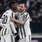 Leonardo Bonucci and Paul Pogba of Juventus