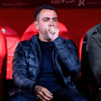 FC Barcelona coach Xavi Hernandez seen during the LaLiga EA Sports 2023/2024 match between UD Almeria and FC Barcelona at Power Horse Stadium || Image credit: Imago