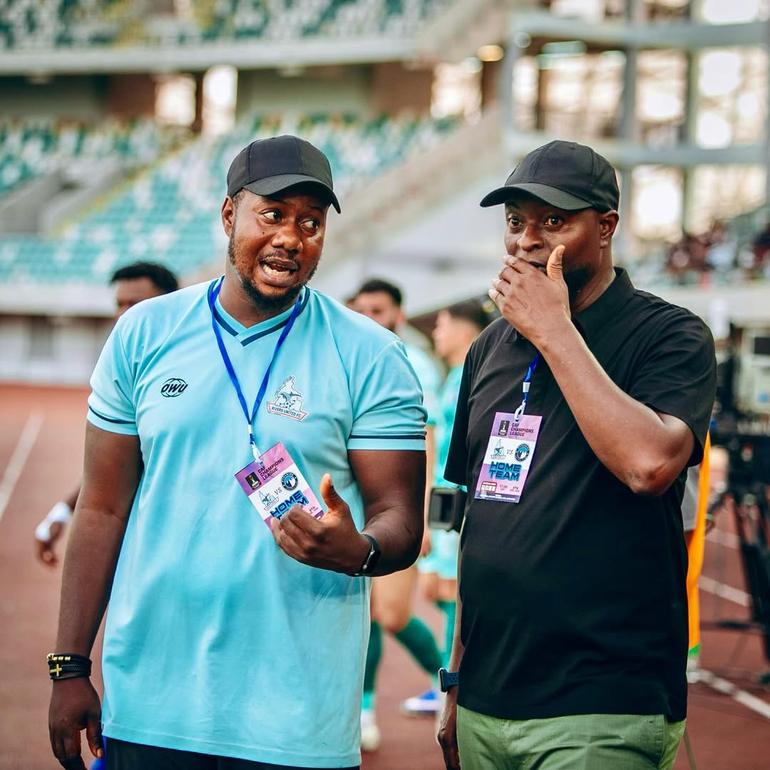 Yema and Finidi George at Rivers United.