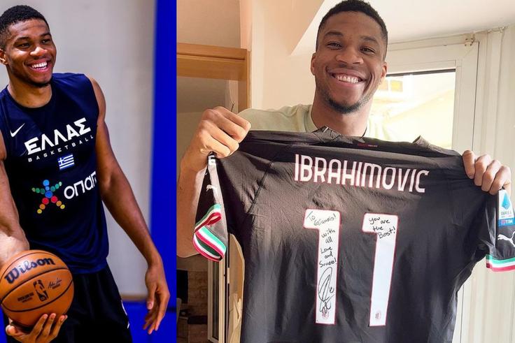 Giannis Antetokounmpo: Nigerian-born NBA star gets signed jersey from Zlatan Ibrahimovic