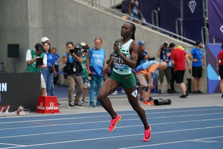 Mary Moraa at the Silesia Diamond League.