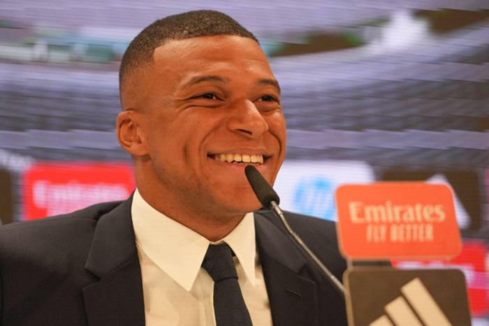 Presentation Kylian Mbappe In Real Madrid - Spain Kylian Mbappé during his presentation as a new player of Real Madrid CF at Santiago Bernabeu stadium in Madrid, Spain, on July 16, 2024. Photo by Laurent Lairys/ABACAPRESS.CO