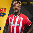 Nico Williams has reportedly agreed to join Barcelona this summer || Edit: Pulse Sports
