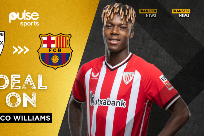 Nico Williams has reportedly agreed to join Barcelona this summer || Edit: Pulse Sports