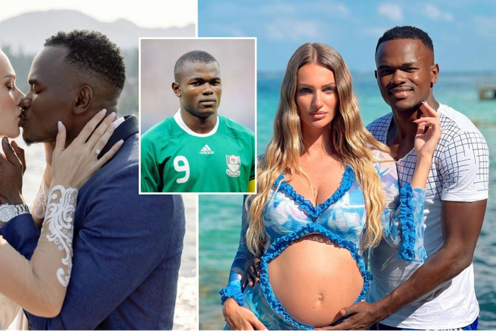 Obinna Nsofor: Ex-Super Eagles star set to welcome 2nd child with Serbian wife Anastasija Radi