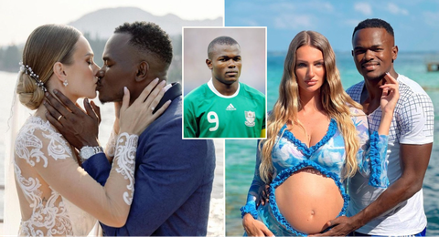 Obinna Nsofor: Ex-Super Eagles star set to welcome 2nd child with Serbian wife Anastasija Radi