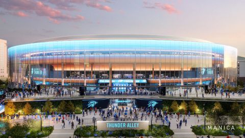 NBA: Plans Unveiled for the New Oklahoma City Thunder Arena (photos)