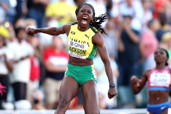 Shericka Jackson states she's in a better shape gun for the World Record in Budapest