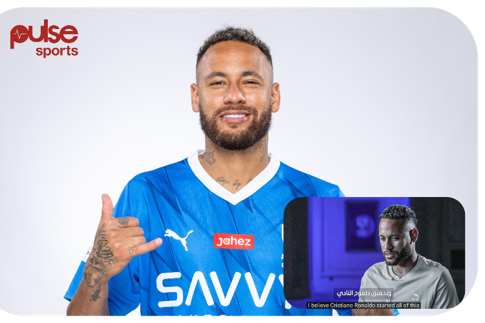 Neymar heap praise on Ronaldo Photo Credit - @Al Hilal and ESPN on Twitter