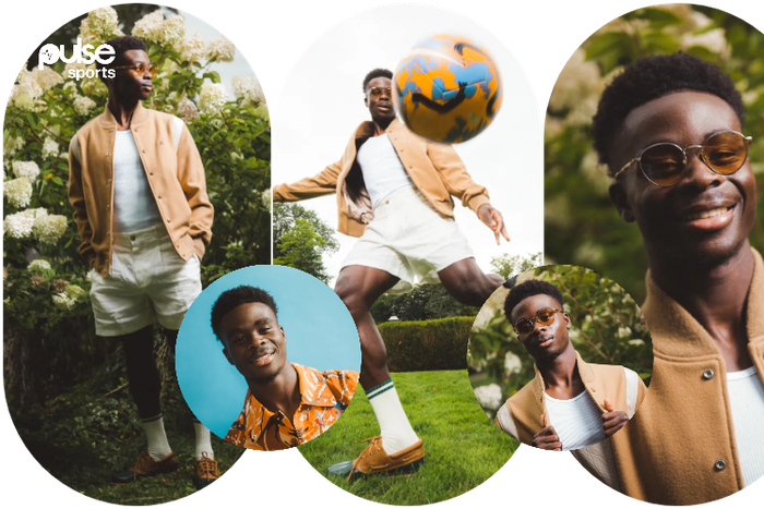 Bukayo Saka shares his story during a photoshoot || Photo Credit: L'Equipe