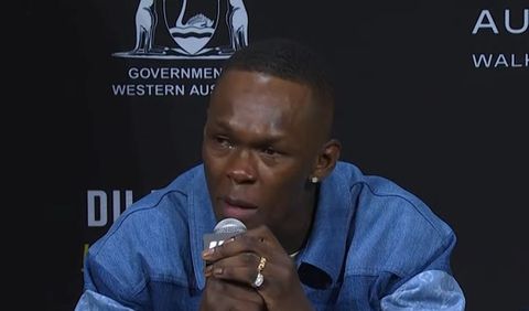 See why tears were running down the cheeks of Nigeria's Israel Adesanya during the UFC 305 press conference against Dricus du Plessis.