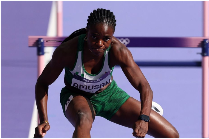 Tobi Amusan in action in her 100m heats |Pulsesports.ng