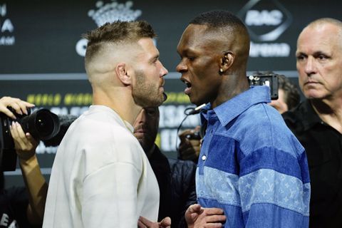 See why tears were running down the cheeks of Nigeria's Israel Adesanya during the UFC 305 press conference against Dricus du Plessis.