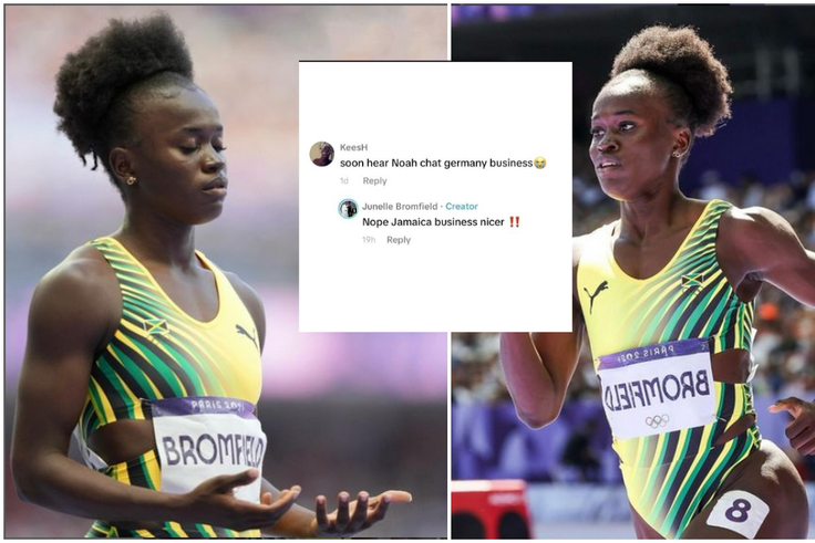 Junelle Bromfield represented Jamaica at the just concluded Paris 2024 Olympics |Pulsesports.ng