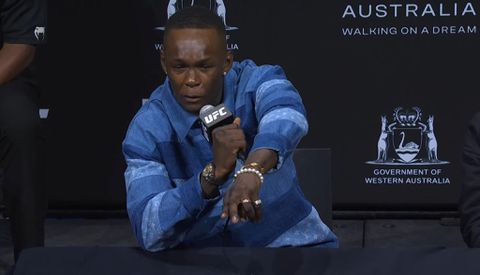 See why tears were running down the cheeks of Nigeria's Israel Adesanya during the UFC 305 press conference against Dricus du Plessis.