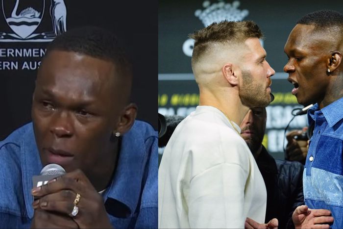 See why tears were running down the cheeks of Nigeria's Israel Adesanya during the UFC 305 press conference against Dricus du Plessis.