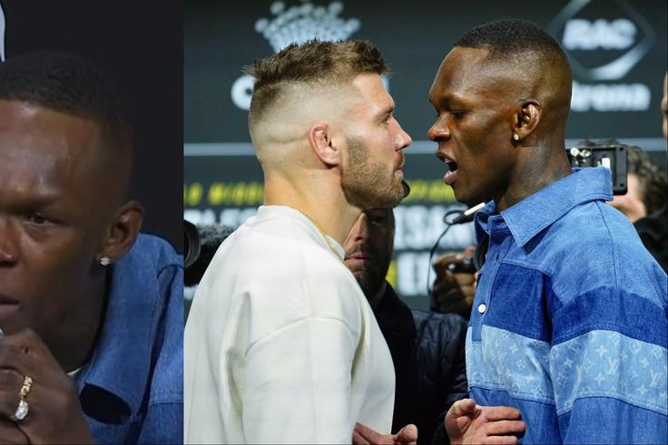 See why tears were running down the cheeks of Nigeria's Israel Adesanya during the UFC 305 press conference against Dricus du Plessis.