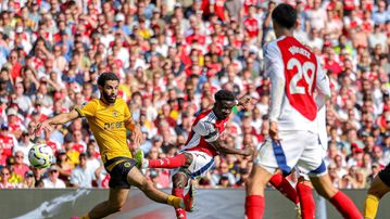 Bukayo Saka engineers Arsenal’s victory over Wolves in Premier League opener