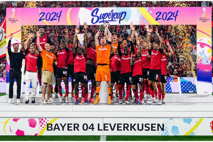 Latest champions Bayer Leverkusen.