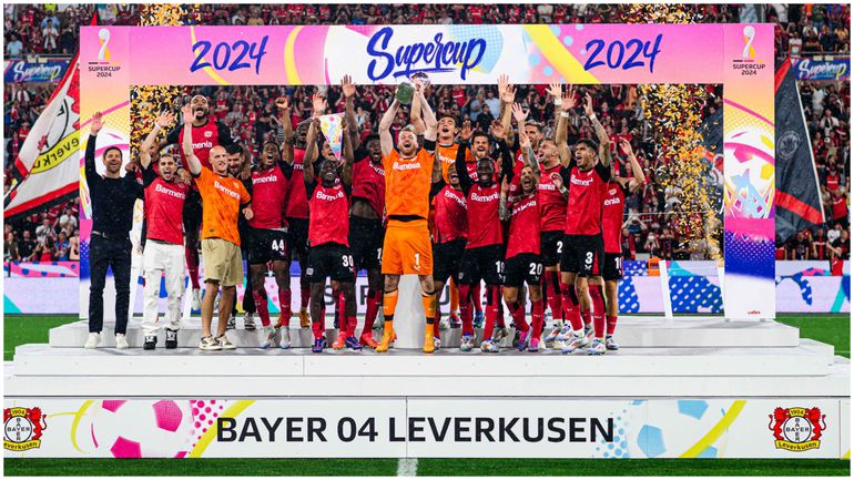 Latest champions Bayer Leverkusen.