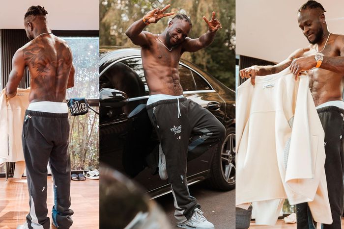In a post with the Nigerian flag, Moses showed off his style, car, and giant tattoo on his back. Instagram/Victor Moses