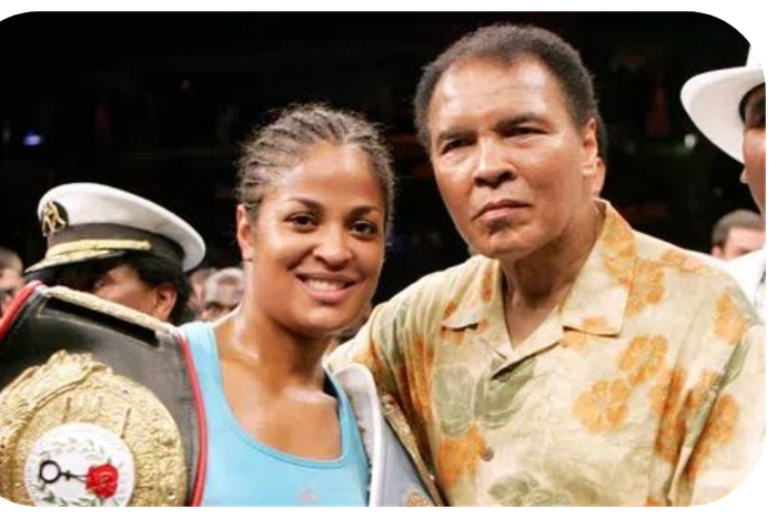 Muhammad Ali and Laila Ali