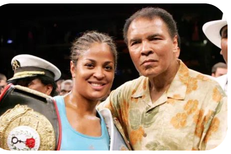 Muhammad Ali and Laila Ali