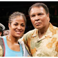 Muhammad Ali and Laila Ali