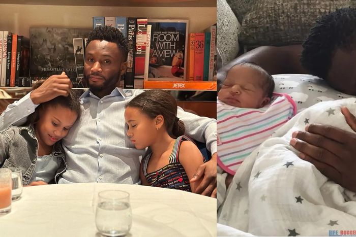 Along with a photo with his twin daughters Ava and Mia, Mikel Obi added a message that said, "Girl Dad." Instagram/Mikel Obi