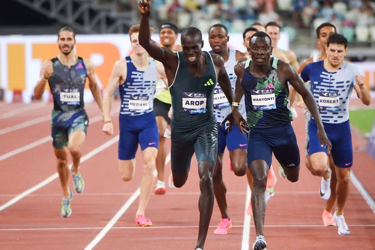 Emmanuel Wanyonyi stuns World champion Arop to take men's 800m Diamond Trophy