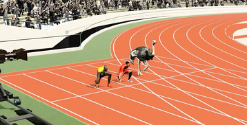 Hilarious 3D simulator shows who would win a race between Usain Bolt, Cristiano Ronaldo and an Ostrich