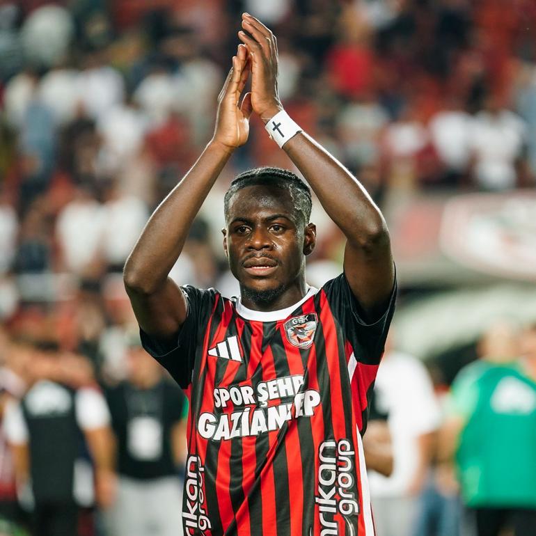 Victor Gidado after the game against Fenerbahce.