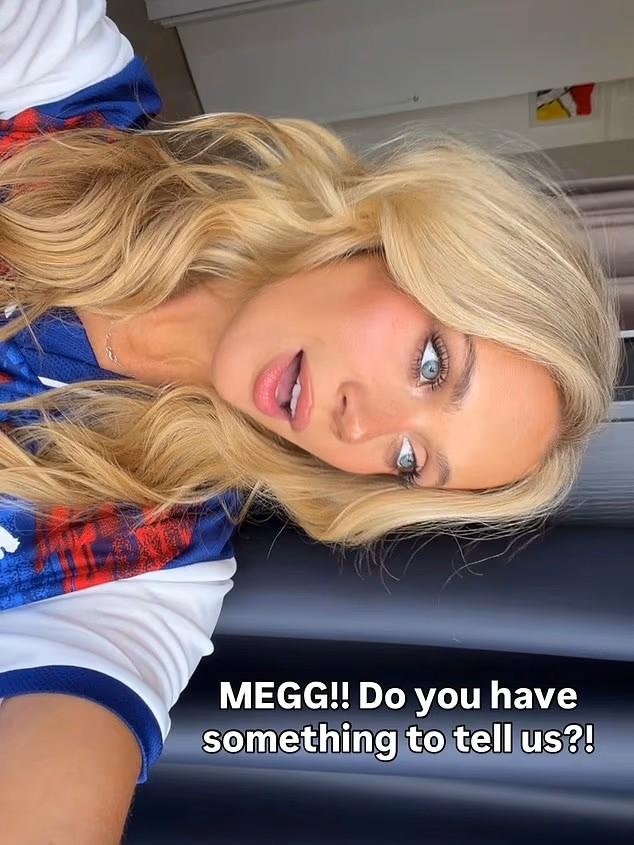 Megan Moroney in a shirt linked to Christian Pulisic | Daily Mail