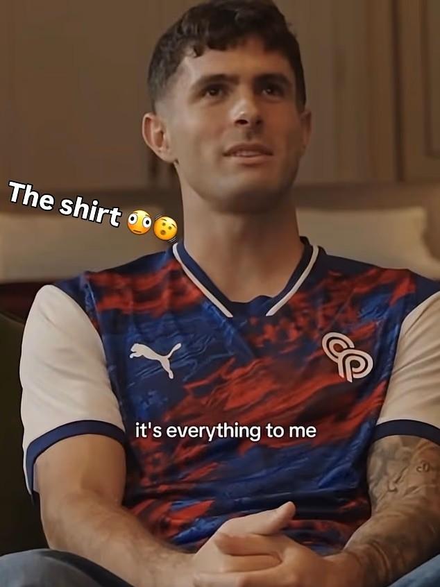 Christian Pulisic wore a strikingly similar shirt as Megan Moroney in a recent interview | Daily Mail