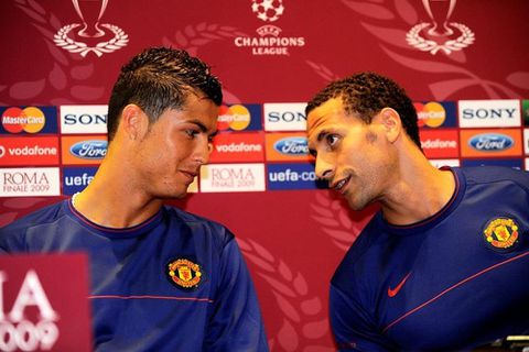 Cristiano Ronaldo and Rio Ferdinand